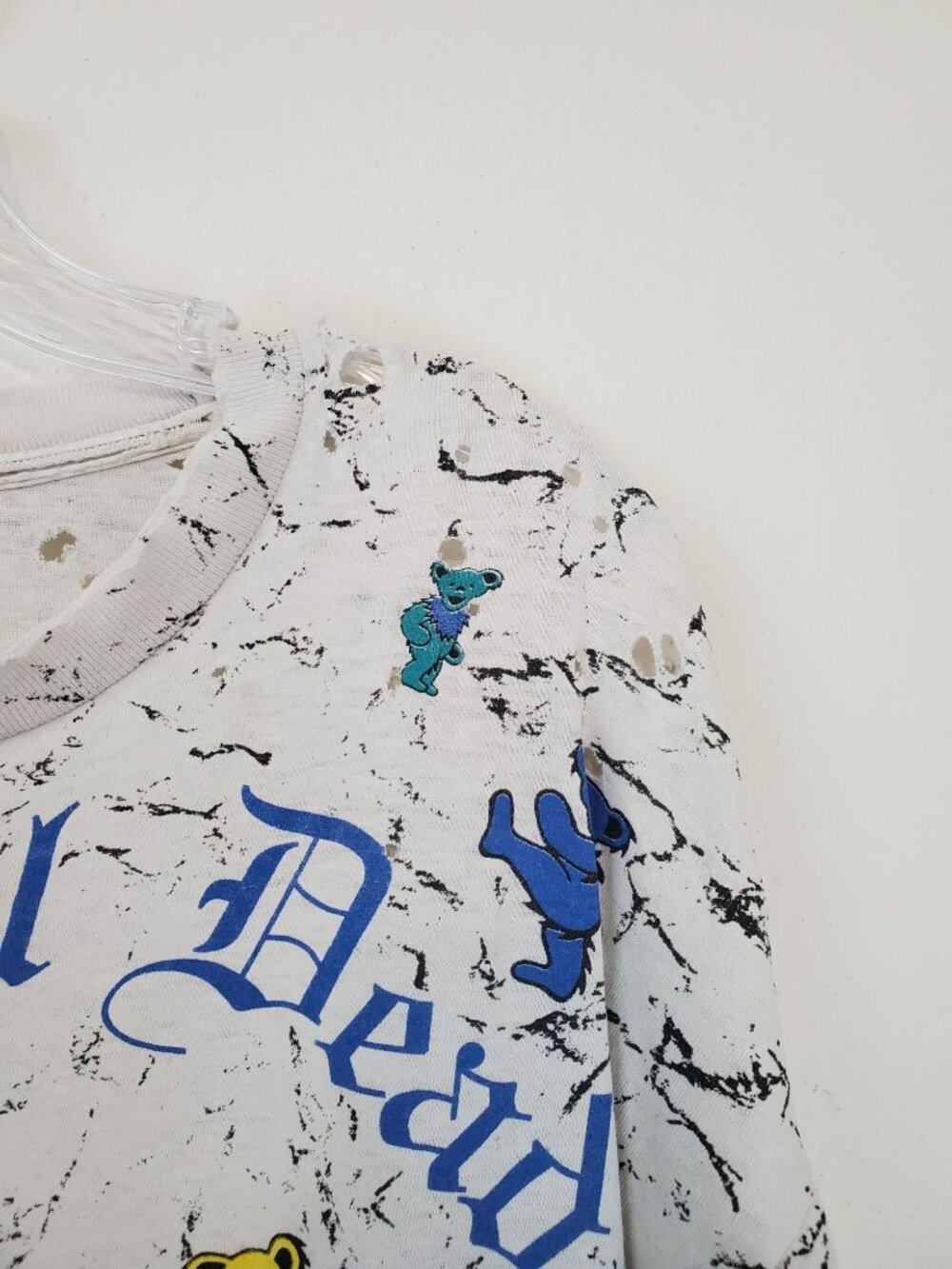 Grateful Dead 1991 dancing bears all over print short sleeved t shirt - flawed - Picture 2 of 14
